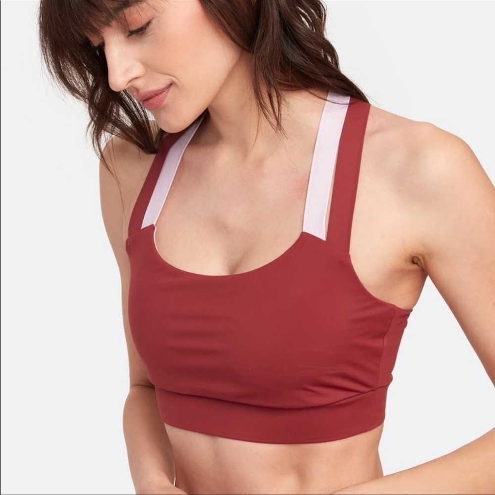 Vaara Wine Two Tone Sports Bra Size‎ Medium Women